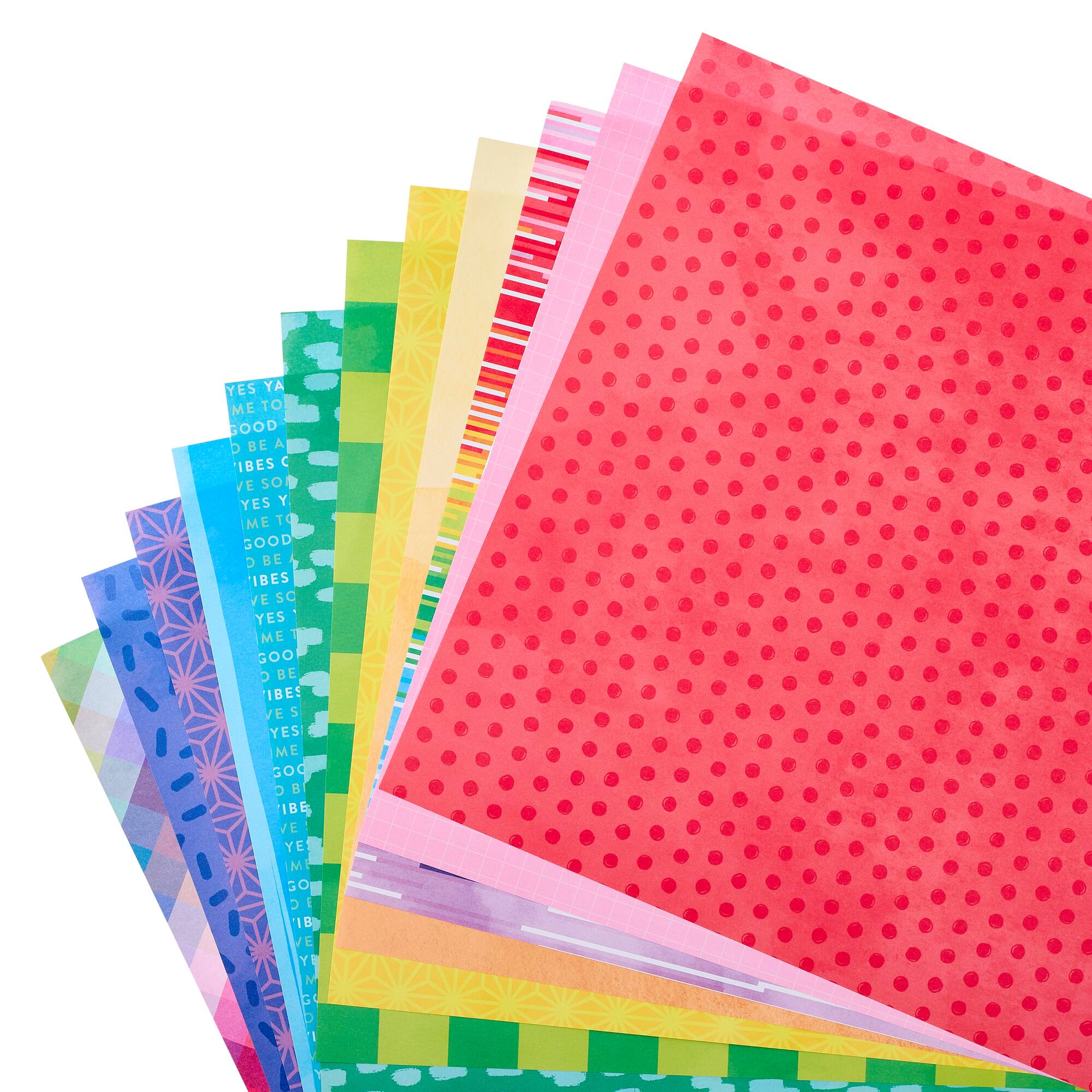 9 Pack: 12" x 12" Bright Rainbow Paper Pad by Recollections™